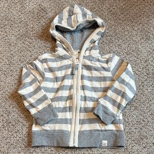 Burt’s Bee’s Baby 100% Organic Cotton Striped Zip Up Sweater Size 24 Months